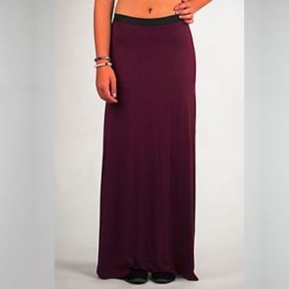 elastic waist maxi skirts